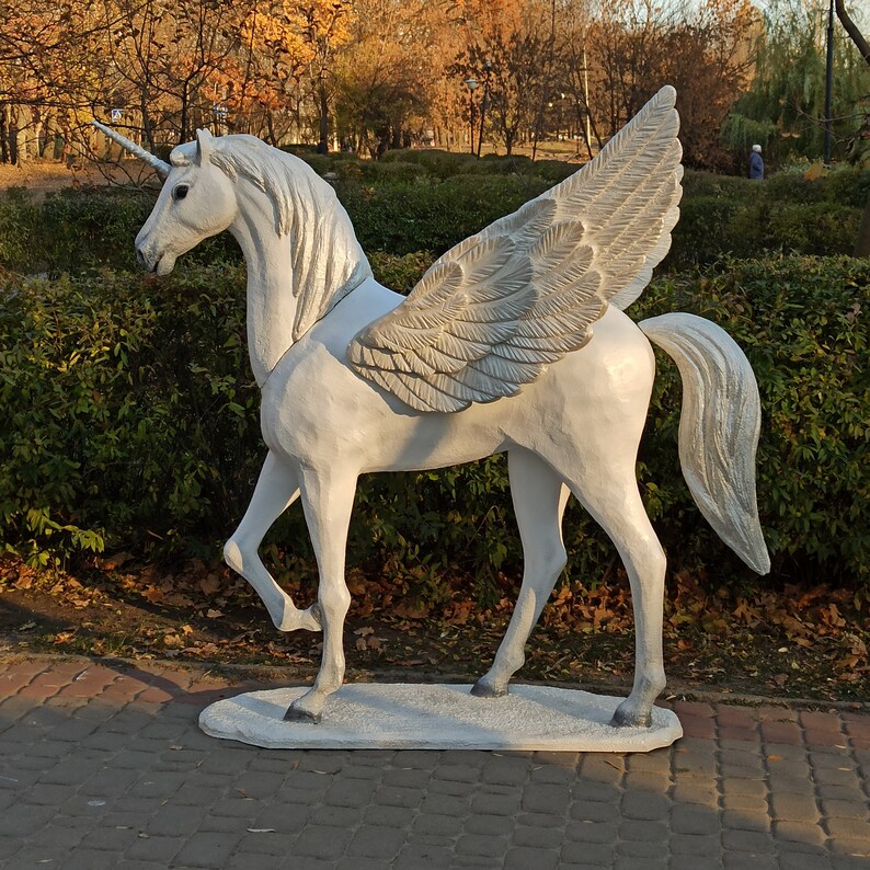 Unicorn Sculpture Foam and Fiberglass Decor Wedding Props Etsy