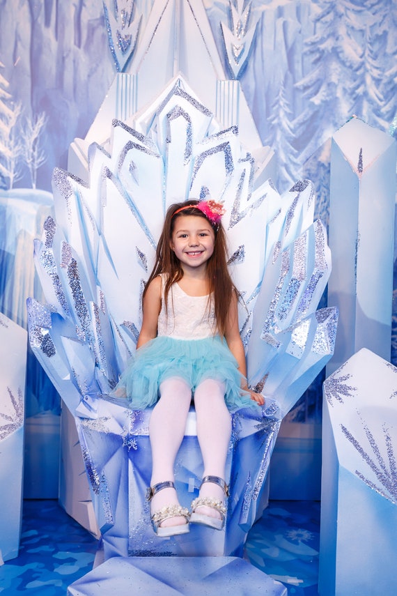 Gefrorene Party Thron Dekoration Anna Und Elsa Geburtstag Etsy