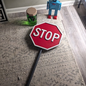 Game-Accurate Lethal Company Stop Sign