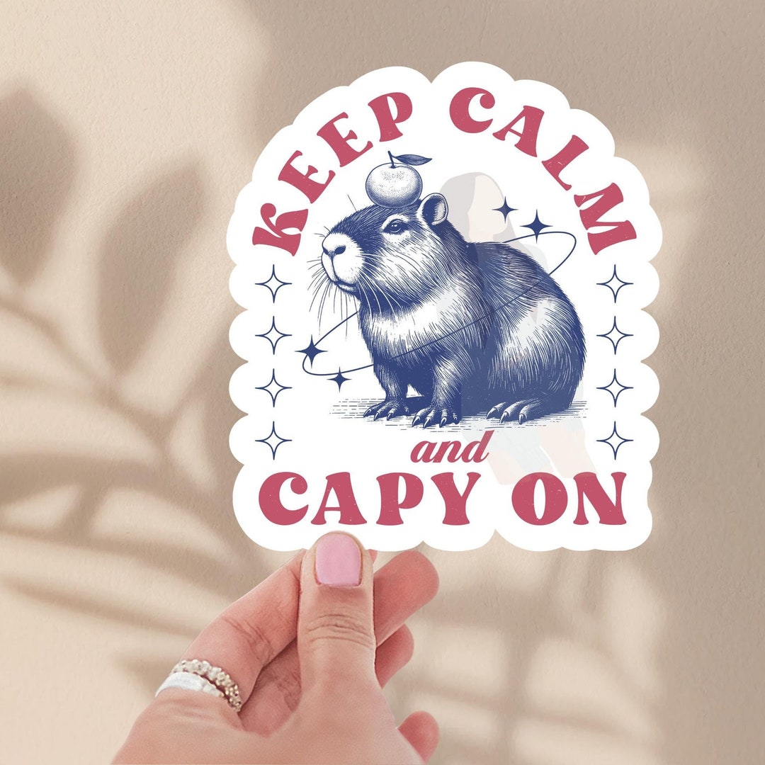 Capy on Vinyl Sticker - Etsy