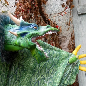 Latex Dragon Puppet: kan worden gebruikt door professionals afbeelding 2