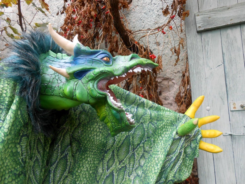 Latex Dragon Puppet: kan worden gebruikt door professionals afbeelding 2