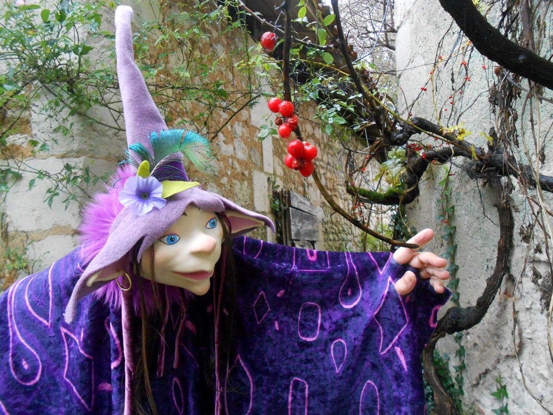 Purple Leprechaun Ventriloquist Puppet Etsy