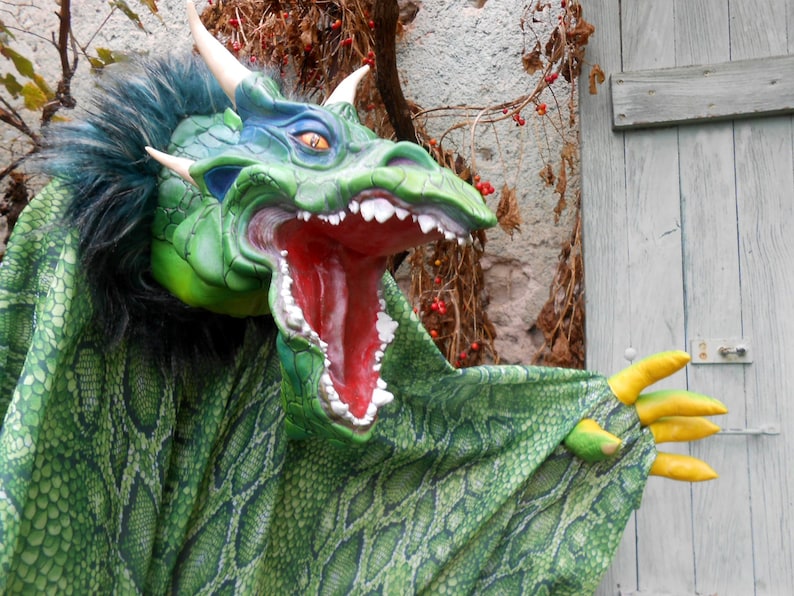 Latex Dragon Puppet: kan worden gebruikt door professionals afbeelding 1