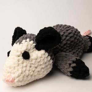Crochet Pattern- Cozy Woodland Opossum Snuggler