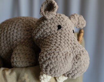 Crochet Pattern Only- Cozy Marsh Hippo