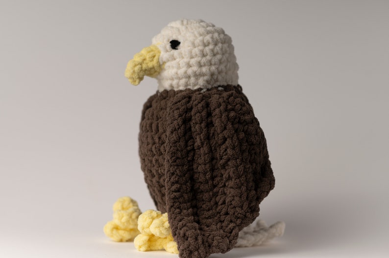 Crochet Pattern Only Cozy Bald Eagle image 1