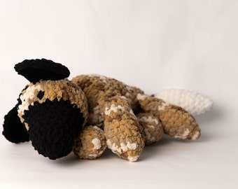 Cozy African Wild Dog Snuggler- Plushie