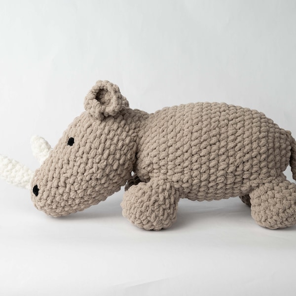 Crochet Pattern Only- Cozy Savanna Rhino