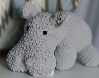 Cozy Marsh Hippo Plushie-Stuffie
