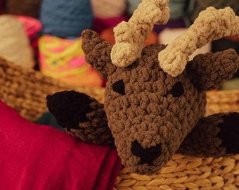 Cozy Woodland Elk Snuggler- Plushie