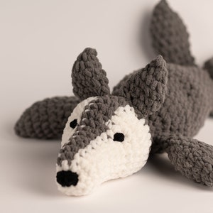 Alleen haakpatroon- Cosy Plains Wolf Snuggler- Plushie