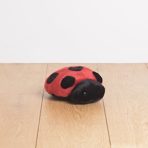 Ladybug 22 cm, ideal for birth gift, big plush hand stitched, realistic and very soft