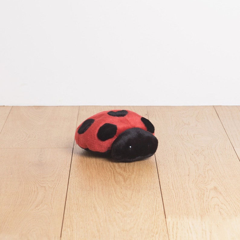 Ladybug 22 cm, ideal for birth gift, big plush hand stitched, realistic and very soft 画像 1