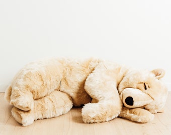 Teddy Bear giant 250cm, ideal for birth gift, big plush hand stitched, sleeping teddy bear, realistic and very soft