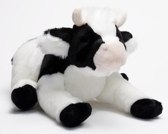 Mucca di pezza "Colette" 55 cm - Fatto a mano in Italia - Animali realistici