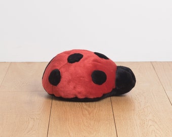 Coccinella 40 cm, ideale per regalo nascita, grande peluche cucito a mano, realistico e morbidissimo