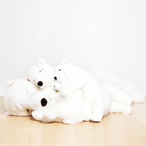 Big Teddy Bear Lucien – Large Sizes 26&quot; and 37&quot; – White or Beige - Guaranteed for Life