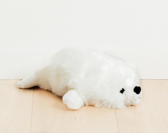 Sello de Peluche 60cm, modelos realisticos, perfecto for regalo de cumpleaños, nacimiento, navidad hecho a mano