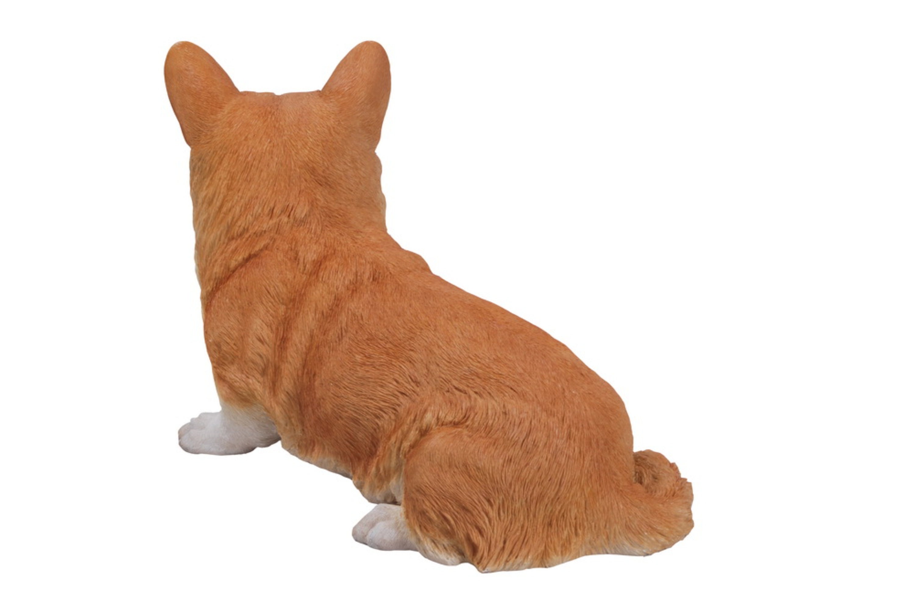 outdoor corgi statue