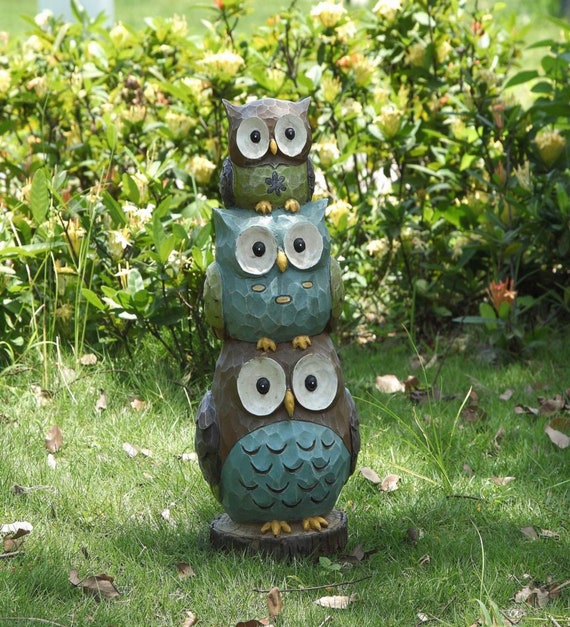 Stacking Owls Garden Statue Decoration Home Decor Canada Stacking Owls Garden Statue, Owl Garden Decor Canada