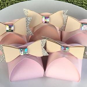 Bridal Shower Favors Box, Wedding Favors for Guest, Party Decor Favor Box, Birthday Party Favors, Baby Shower Favor, Blush Pink theme