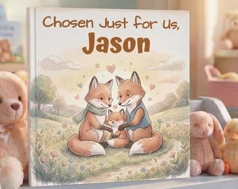 Personalized Adoption Story Book for Kids | Custom Child Name Book | Chosen Just for Us | Adoption Gift | Family Keepsake Book