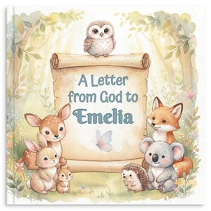 Personalized Letter from God Book for Kids, Christian Baby Gift, Baptism Gift, Custom Name Story Book, Faith Based Children's Book image 16