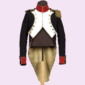 New Grenadier captain's 11th line infantry regiment circa 1810 Military Jacket, lancer officer jacket, admiral infantry regiment coat