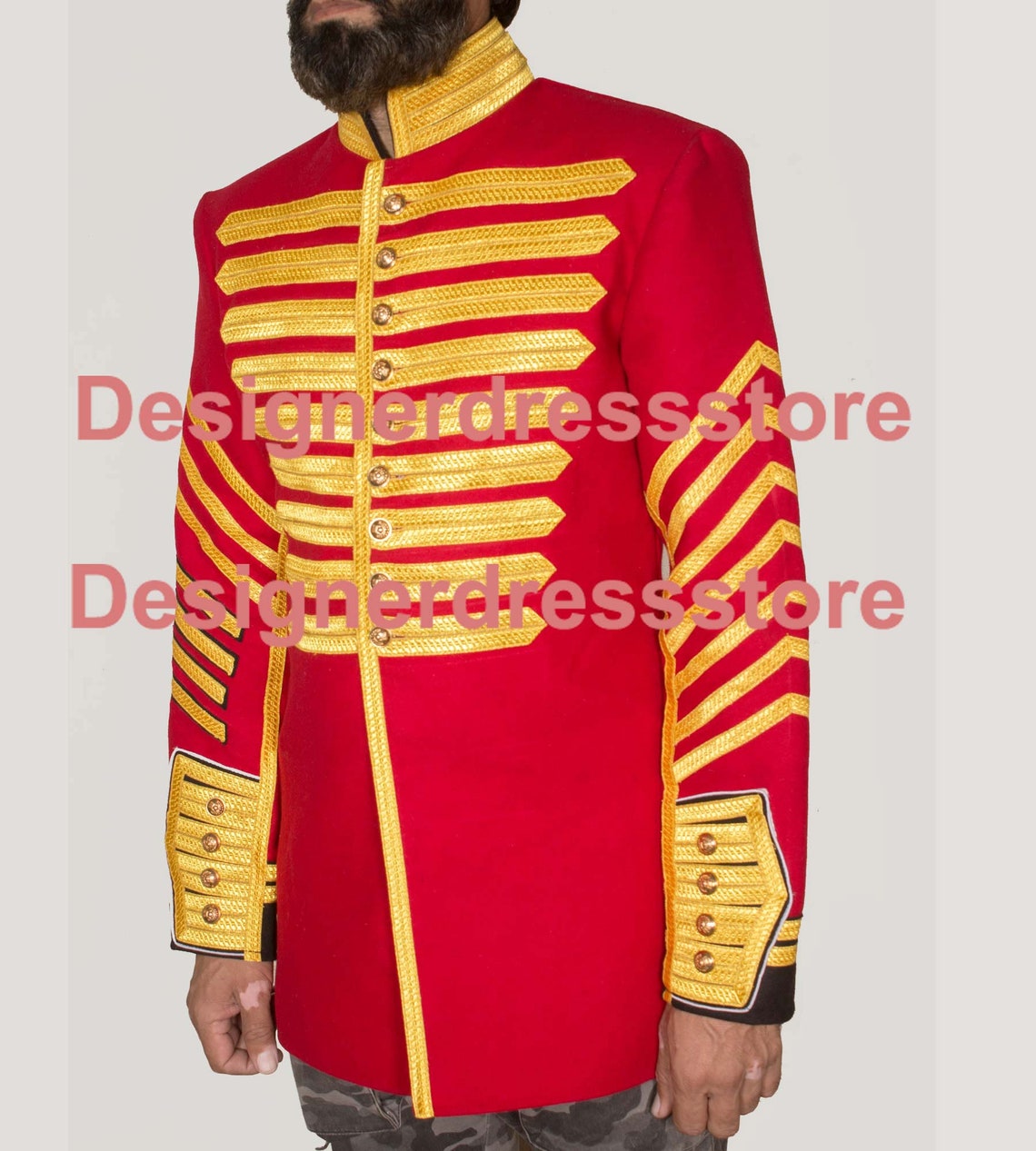 Men's Grenadier Guards Drum Major Jacketmen Fashion Etsy
