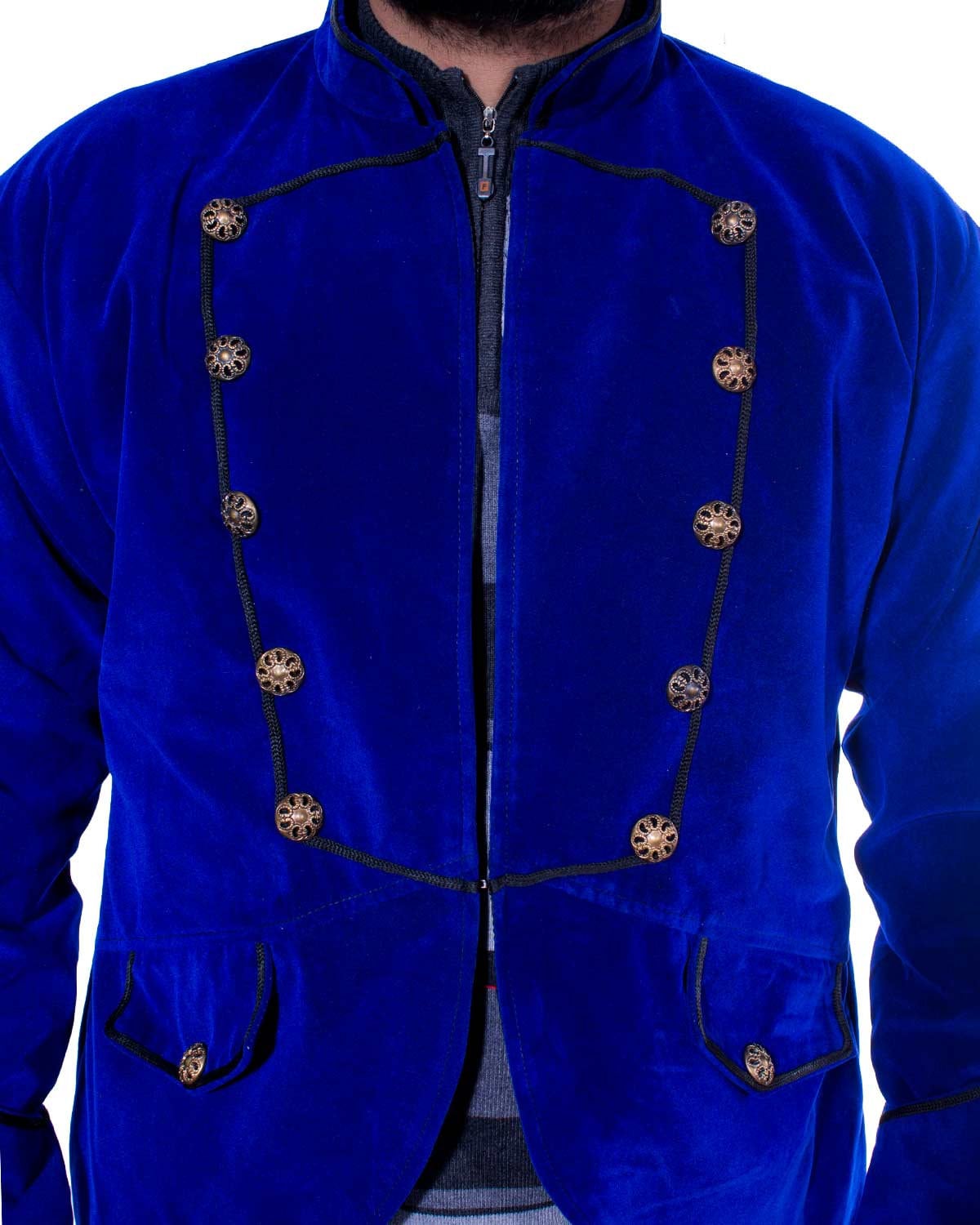 Designer Blue velvet jacket for ladies and gents blue velvet Etsy