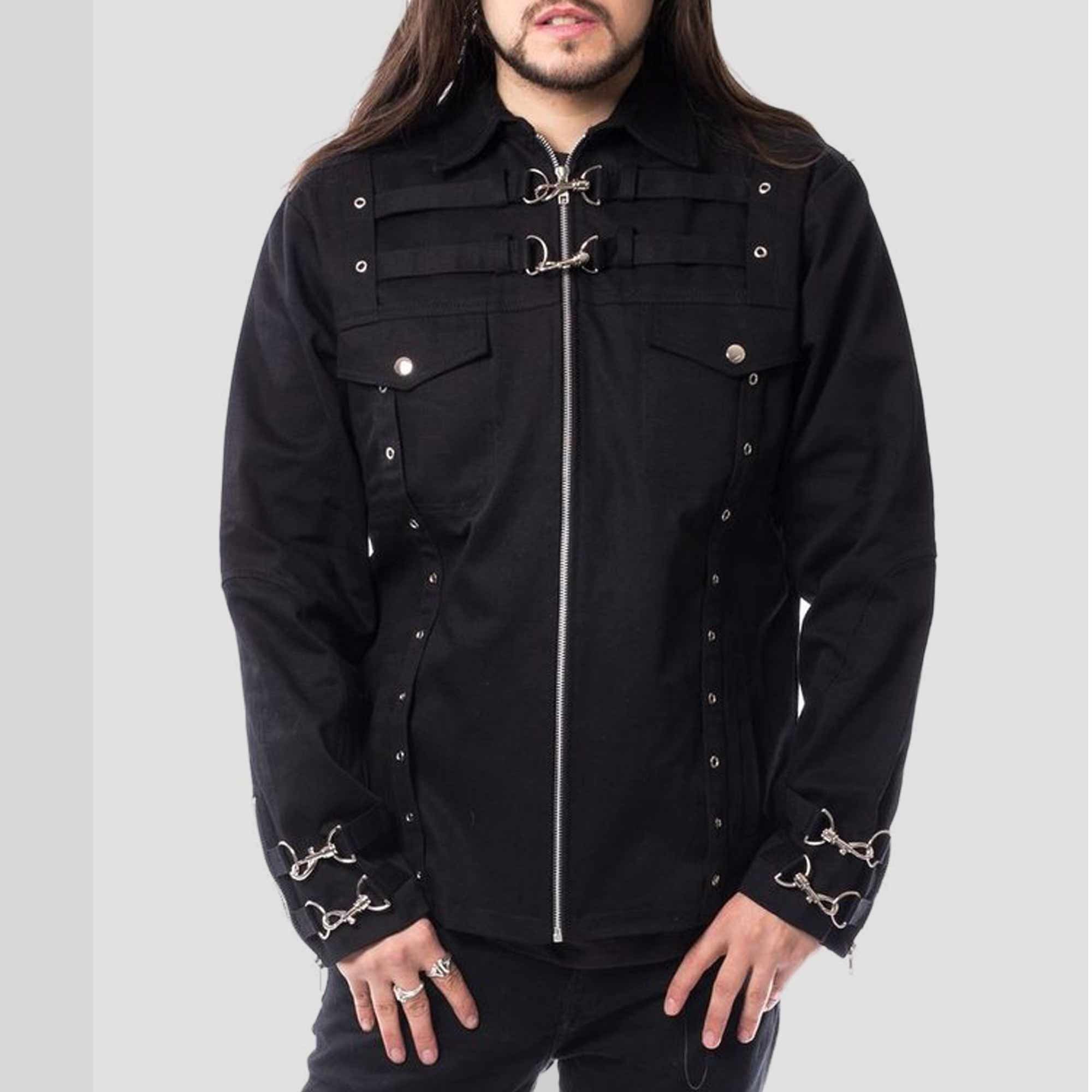 Mens Gothic Steampunk Jacket Black Gothic Jacket Gothic Jackets