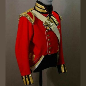 New British 8th Foot King's Regt Militia Officer coat, Kings foot regiment coat, Regiment militia officer coat, regiment coat, military coat