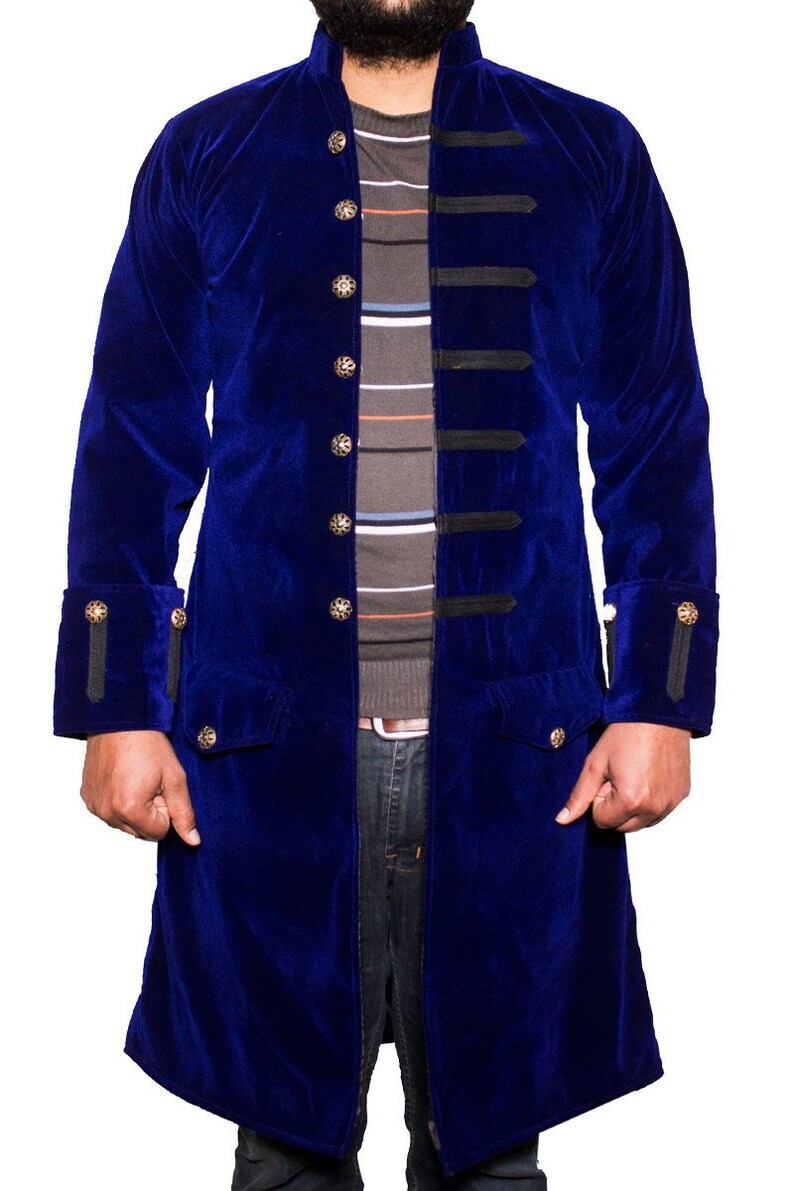 Royal blue velvet jacket velvet jacket for unisex velvet Etsy
