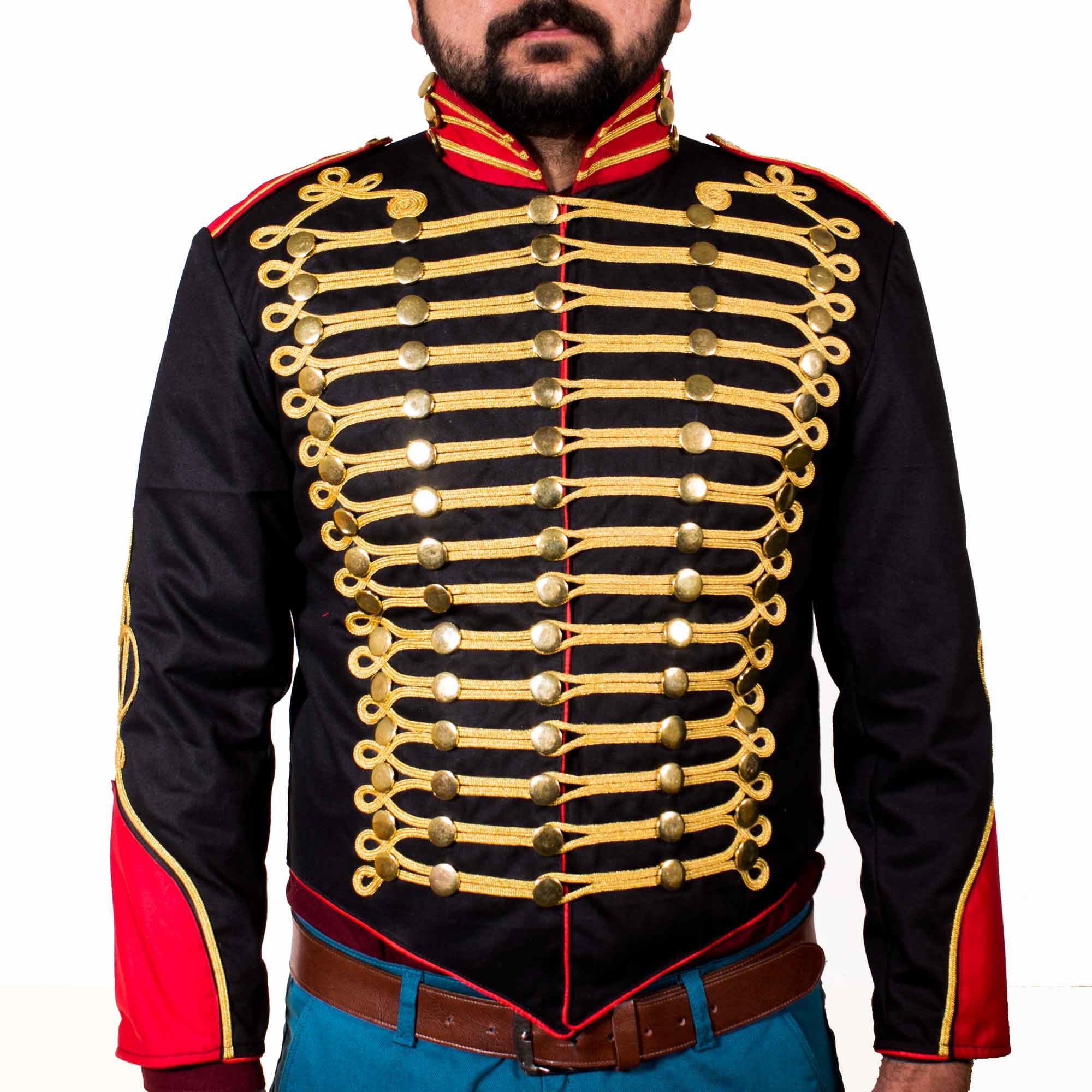 Men Parade Marching Band Drummer Jacket Military EMO