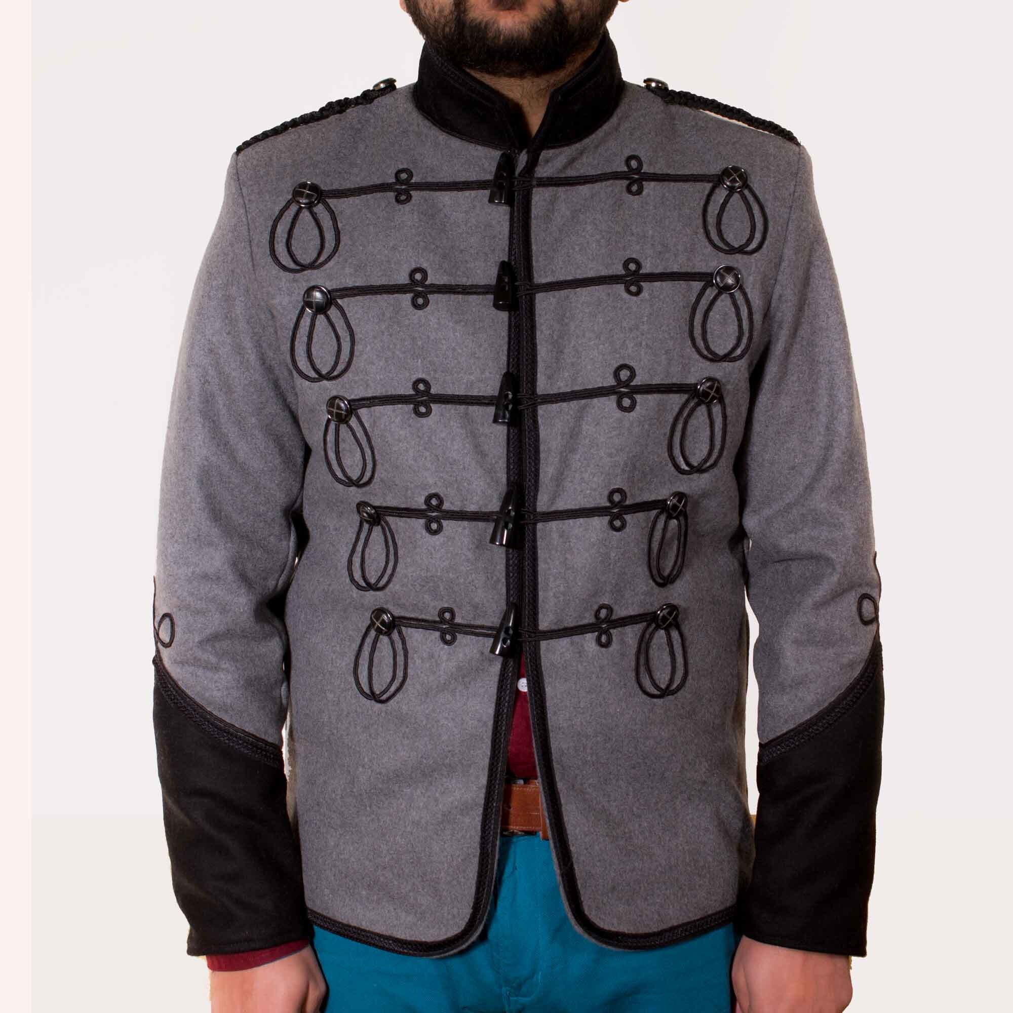 Image of 1873 Natal Buffalo Border Guard Patrol Jacket, Mens Braid British Officer Jacket