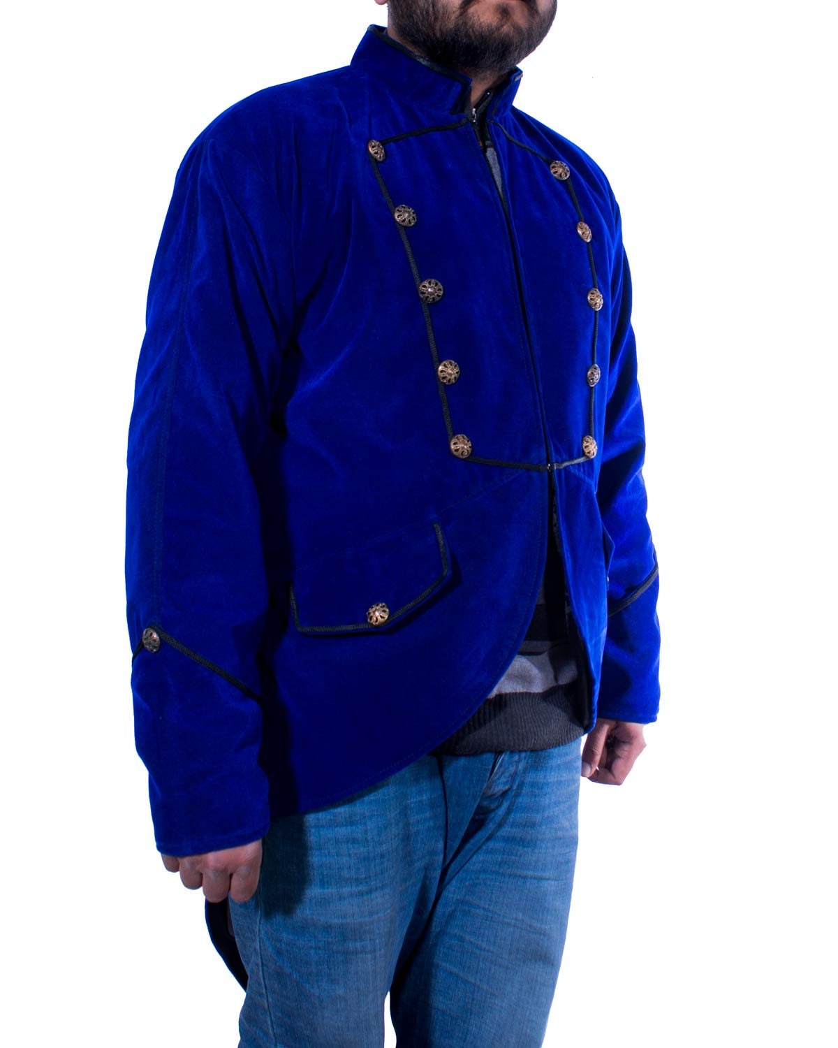 Designer Blue velvet jacket for ladies and gents blue velvet Etsy