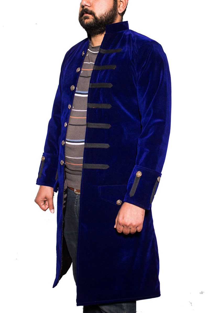 Royal blue velvet jacket velvet jacket for unisex velvet | Etsy