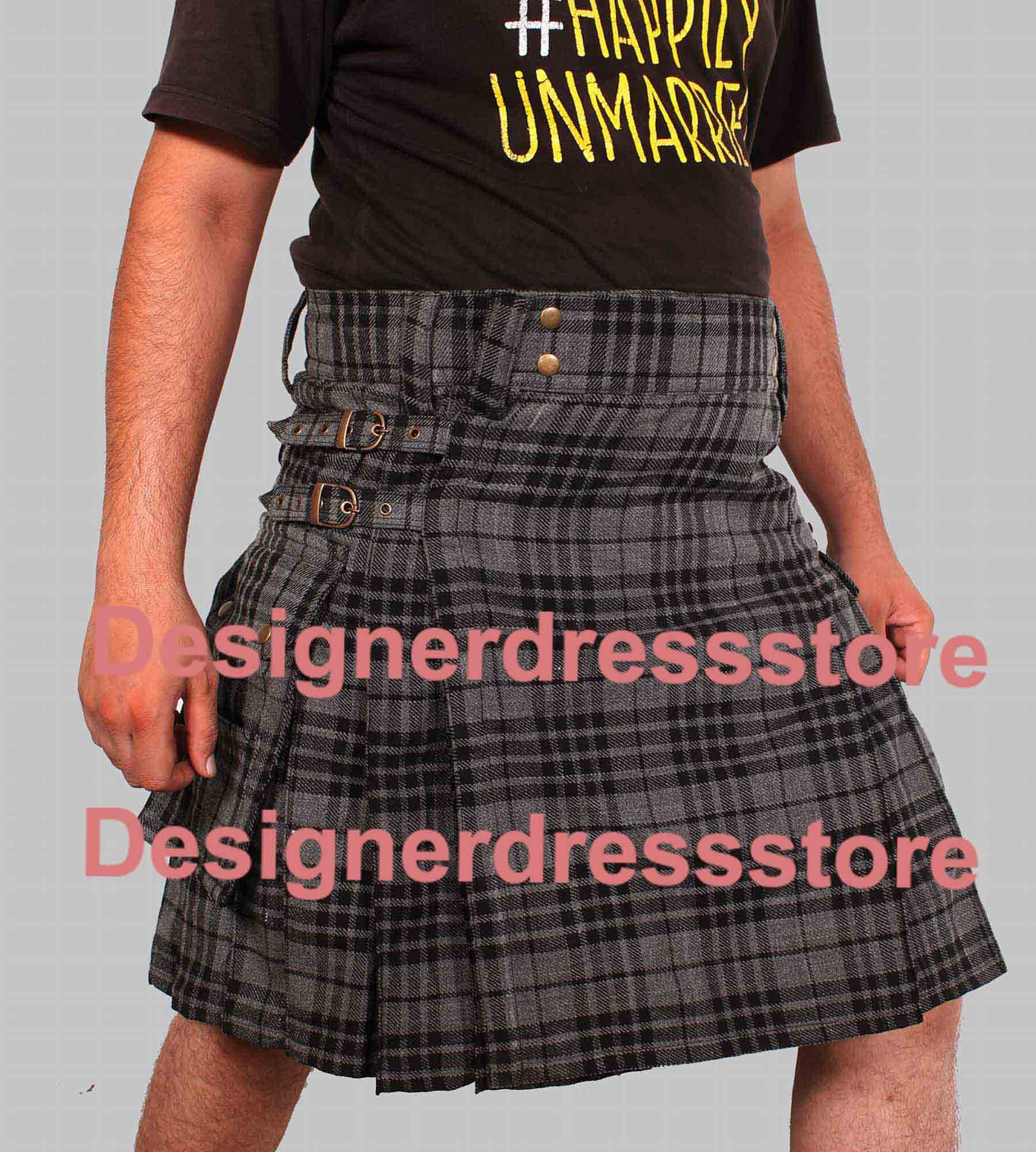 Image of Greywatch Utility Kilt, Clan Stylish Kilt For Mens, Men