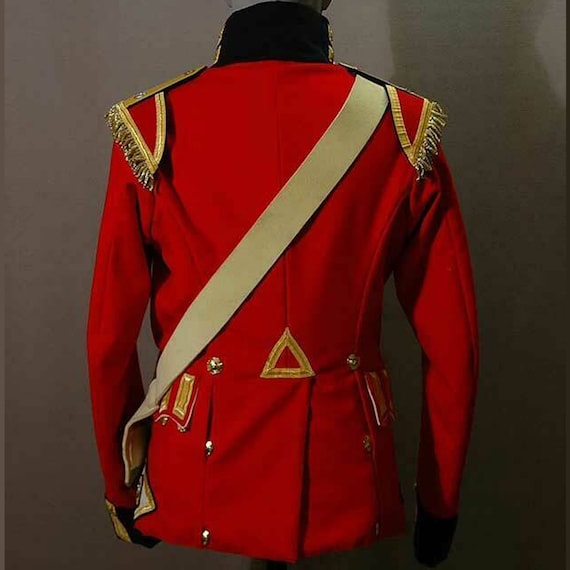 Red military outlet dress coat