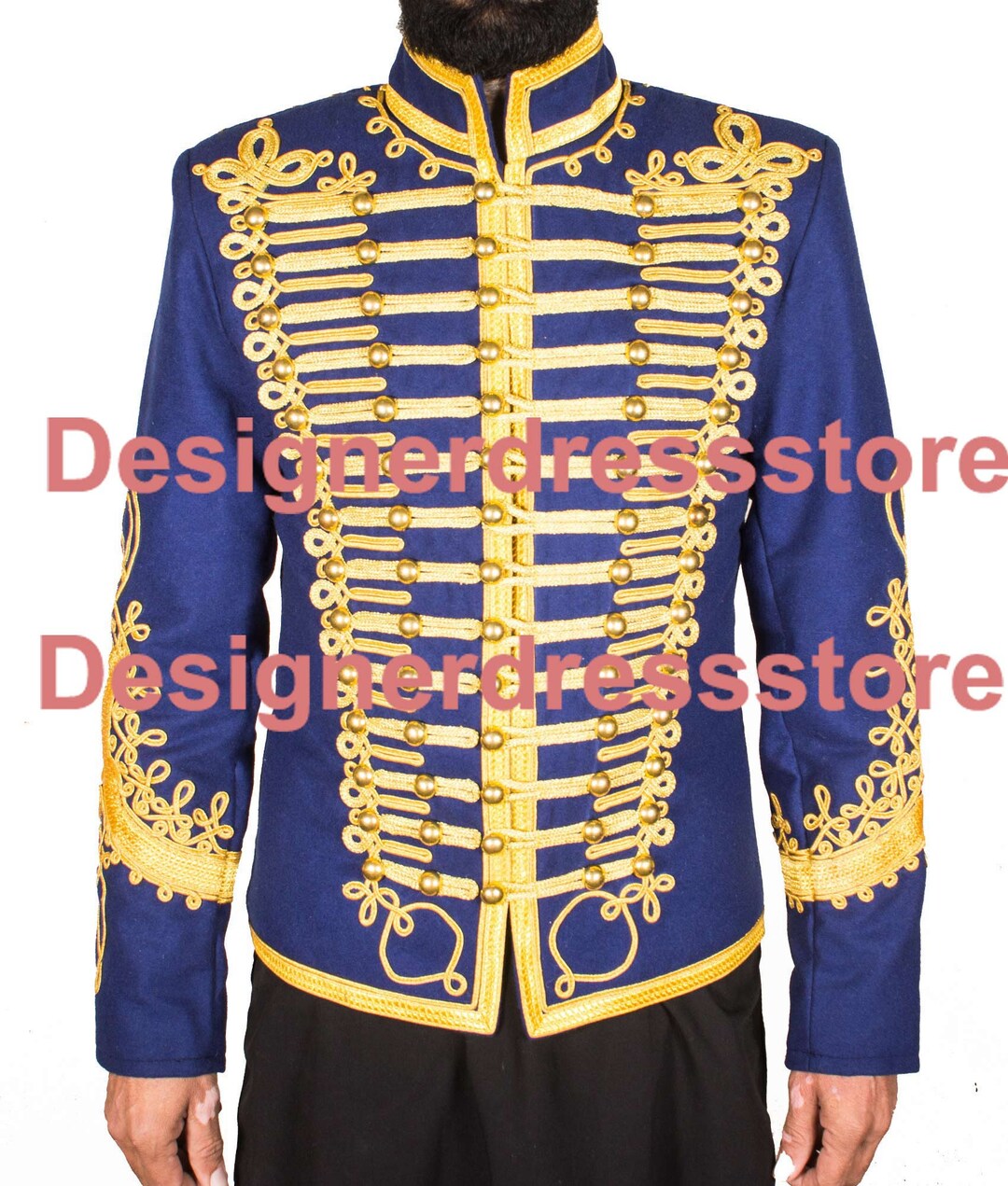 New Napoleonic Hussar Uniform Miltary Style Tunic Pelisse Jimmi Hendrix