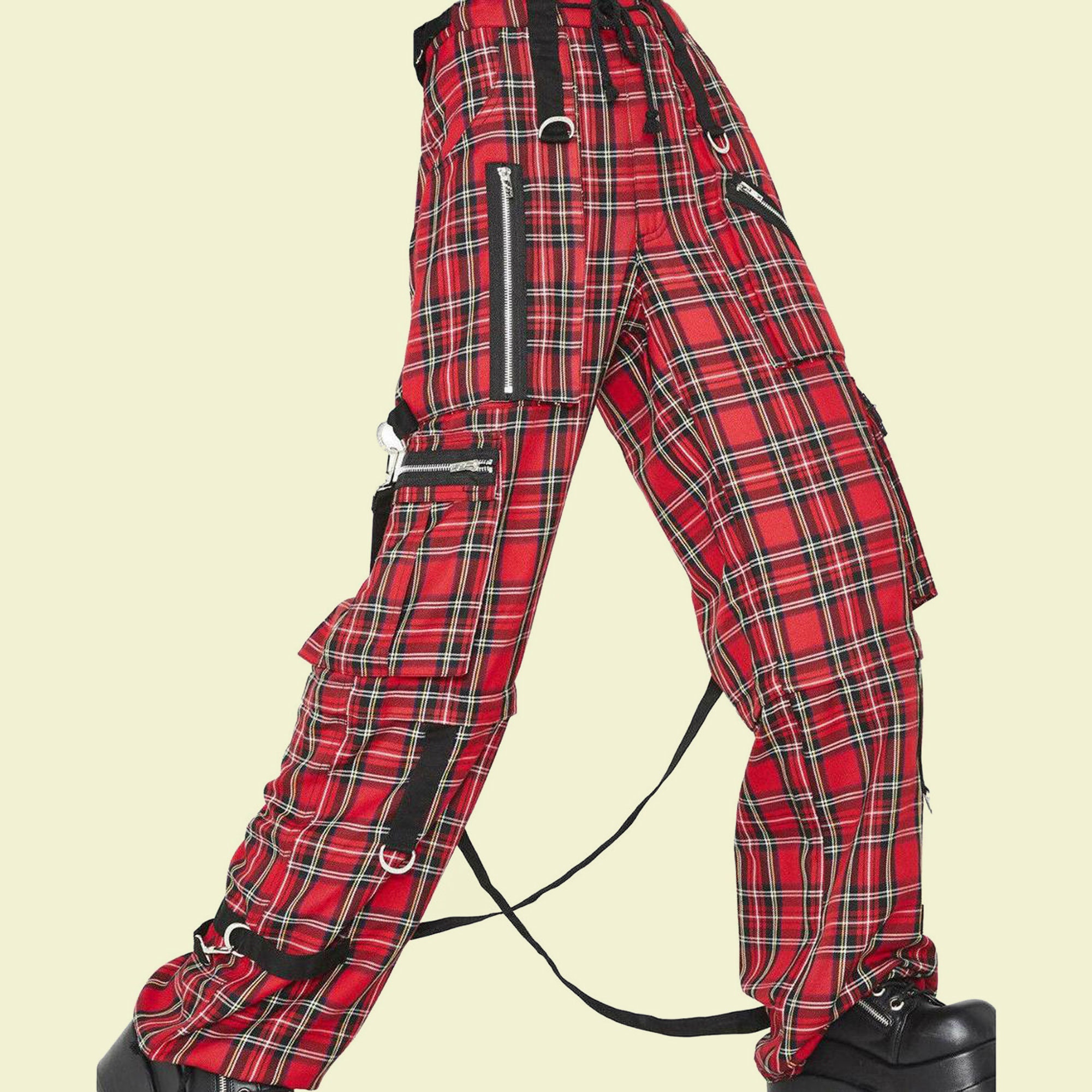 Tartan bondage pants clearance