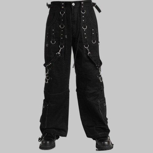 Gothic Cyber Trouser Bondage Pant Punk Shorts Metal Studs Trouser Pant, bondage trouser, Gothic trousers, punk trousers