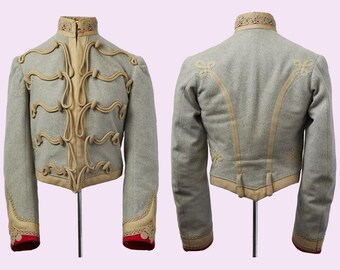 Queen's Westminster Rifles Officer's Mess Jacket. Early 20th Century, Replica jacket, military antique jacket, replica jacket British hussar