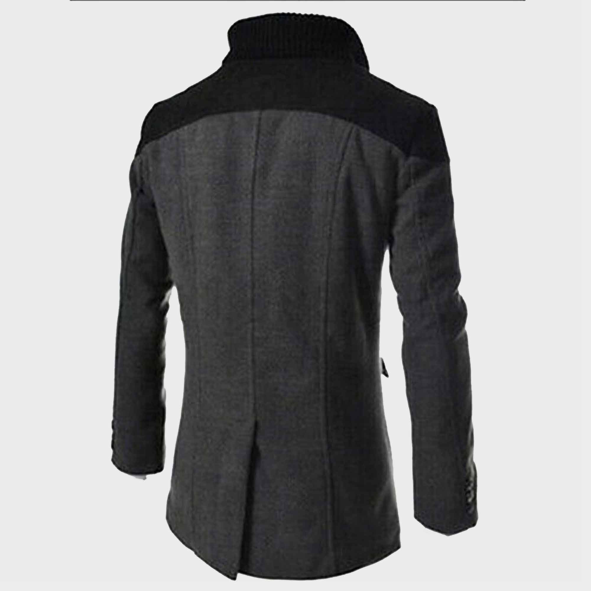 Mens Wool Coat Fashion Men's Winter Warm Overcoat Wool - Etsy UK