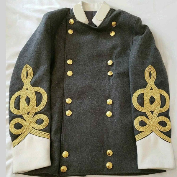 Civil war confederate General Double Breasted Shell Jacket confederate cavalry shell jacket