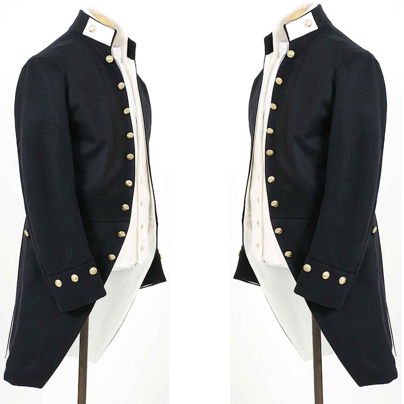 Naval Lieutenant  Dress frock  British navy jacket navy image 0