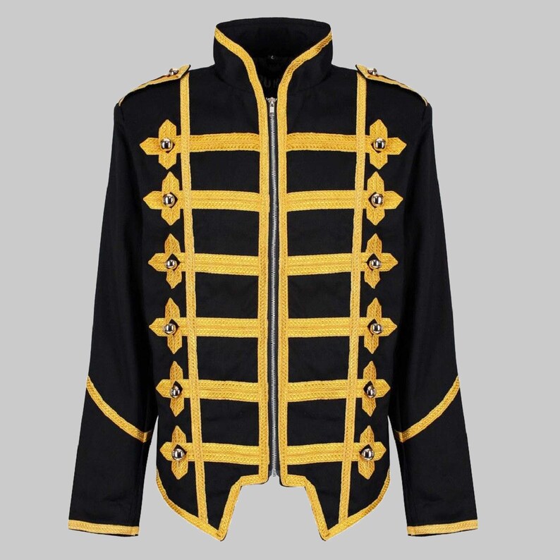 Military Black and Gold Hussar Jacket Etsy