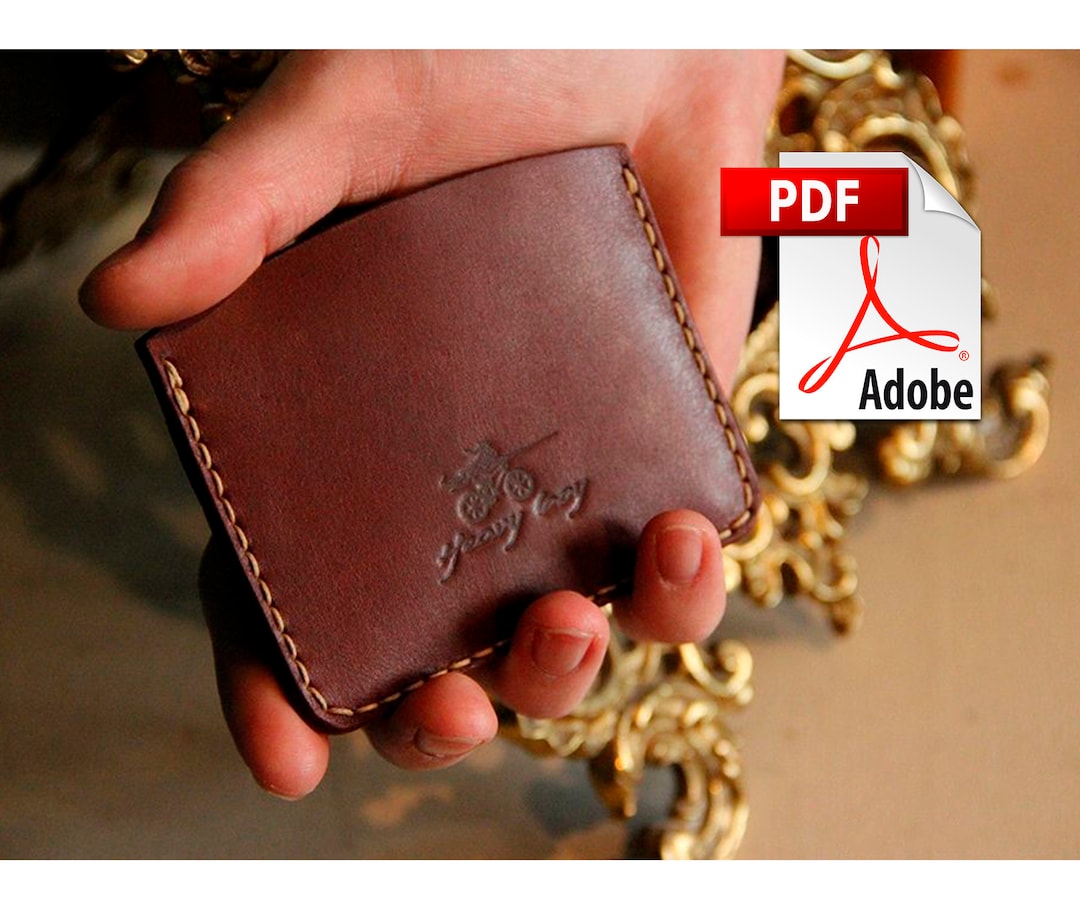 Card Holder Wallet Sewing Pattern Men PDF Download Template Etsy
