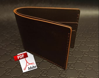 Leather Bifold Wallet Sewing Pattern PDF